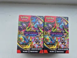 2x Pokemon TCG Mega Evolution Phantasmal Flames Booster Bundle (6 Packs) In Hand - Image 1