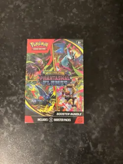 Pokemon TCG Mega Evolution Phantasmal Flames Booster Bundle (6 Packs) In Hand - Image 1