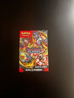 Pokemon TCG Mega Evolution Phantasmal Flames Booster Bundle (6 Packs) In Hand - Image 1
