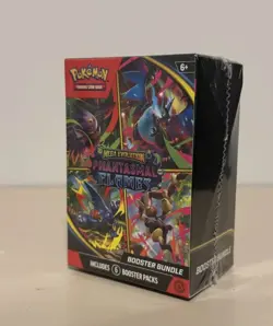 Pokemon TCG Mega Evolution Phantasmal Flames Booster Bundle (6 Packs) In Hand - Image 1