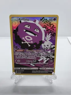 Pokemon Koffing Holo Secret Rare TCG Card Cosmic Eclipse 243/236 - Image 1