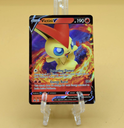 Victini V SWSH104 Black Star Promo Holo Rare Sword & Shield Pokemon Card N/M - Image 1