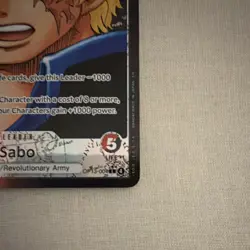 Bandai One Piece Sabo Leader Card OP13-004 Foil Alt Art 5000 Power - Image 3