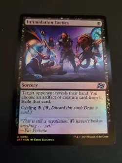x1 Intimidation Tactics DFT Aetherdrift MTG 92 FOIL UNCOMMON M/NM 1x - Image 1