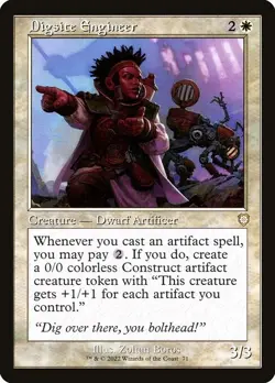x4 NM (Playset) Retro Digsite Engineer, MTG, The Brothers' War, Magic, 71 - Image 1