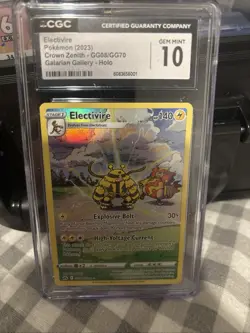 Pokemon Electivire GG08/GG70 2023 Crown Zenith Galarian Gallery Holo GEM MINT 10 - Image 1