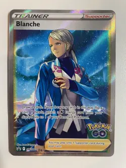 Pokemon TCG: 2022 Pokemon GO Black Star Promo Full Art Blanche (SWSH227) - Image 1