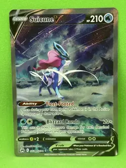 Suicune V GG38/GG70 - NM - Pokemon Crown Zenith - Galarian Gallery - Image 1