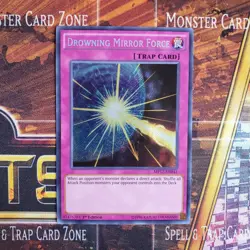 1x Drowning Mirror Force - Secret Rare - MP17-EN041 - 1st Ed - LP - Image 1