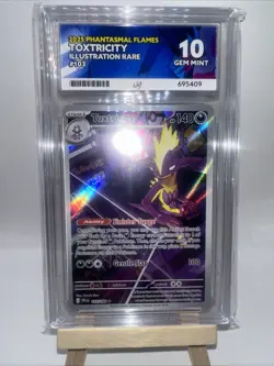 Toxtricity 103/94 Ace 10 Graded Illustration Rare Phantasmal Flames Pokemon TCG - Image 1