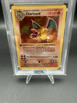 CHARIZARD 1999 Pokemon Base 1ST EDITION STAMP SHADOWLESS 4/102 Holo PSA 4.5 - Image 4