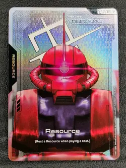 Bandai Gundam Char's Zaku II Resource Holo R-005 C+ Alt Art Foil/Holo Card - Image 1