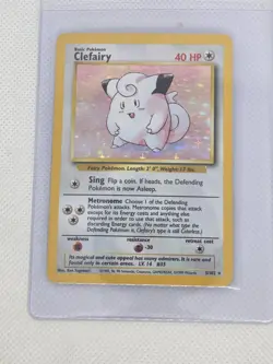 Pokemon TCG Clefairy #5/102 Base Set Unlimited Holo Rare - LP - Ships Fast - Image 1
