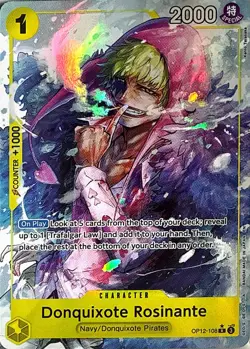 Donquixote Rosinante (108) (Alternate Art) R Legacy of the Master OP12-108 NM - Image 1