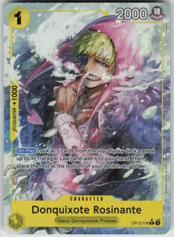 Donquixote Rosinante (108) (Alternate Art) R Legacy of the Master OP12-108 NM - Image 1