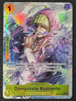 Donquixote Rosinante (108) (Alternate Art) R Legacy of the Master OP12-108 NM - Image 1