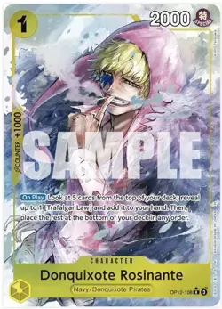 Donquixote Rosinante (108) (Alternate Art) OP12-108 Legacy of the Master Foil - Image 1