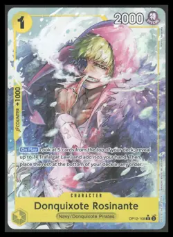 Donquixote Rosinante (108) (Alternate Art) R Legacy of the Master OP12-108 NM - Image 1