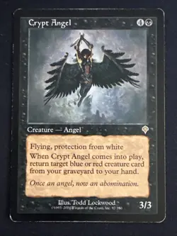 1x Crypt Angel (97) Invasion HP MTG Magic the Gathering x1 MKE - Image 1