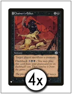 4x Chainer's Edict, The List, Magic the Gathering, MTG NM - Image 1