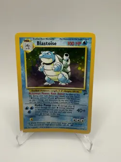 Pokemon TCG - Blastoise 2/130 Base Set 2 Holo Rare WOTC 1999 - DMG - Image 1