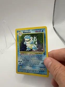 Pokemon TCG - Blastoise 2/130 Base Set 2 Holo Rare WOTC 1999 - Swirl 🌀 - Image 2