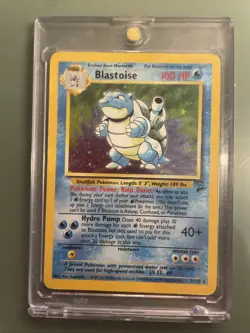Pokemon TCG Blastoise 2/130 Base Set 2 Holo - Image 1