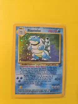 Blastoise 002/130 Base Set 2 Holo Pokemon TCG WOTC Vintage Swirl! - Image 1