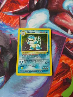 Pokemon TCG Blastoise Holo Card 002/130 Base Set 2 Unlimited - Image 1