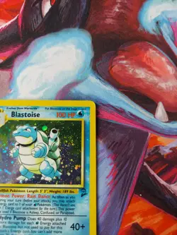 Pokemon TCG Blastoise Holo Card 002/130 Base Set 2 Unlimited - Image 2
