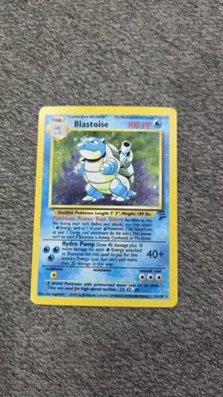 Blastoise HOLO Rare 2/130 Pokemon TCG Base Set 2 Original Print MP/LP - Image 1