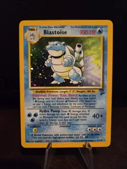 Pokemon TCG Blastoise 2/130 Holo Rare Base Set 2 🌟WOTC🌟 NM+ - Image 1