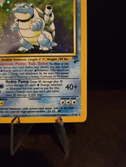 Pokemon TCG Blastoise 2/130 Holo Rare Base Set 2 🌟WOTC🌟 NM+ - Image 4