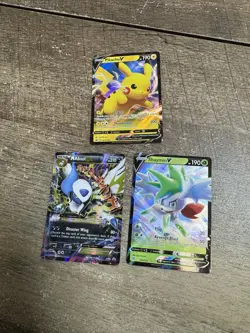 Pokemon Cards Lot Of 3 halo Pikachu, Shaymin, Absol Rare￼ - Image 1