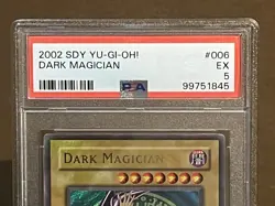2002 Yu-Gi-Oh! Dark Magician Holo #SDY-006 PSA 5 - Image 2