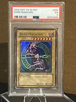 2002 Yu-Gi-Oh! Dark Magician Holo #SDY-006 PSA 5 - Image 4