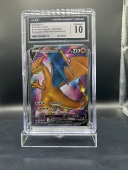 2020 Pokemon Black Star Promos - Sword & Shield #SWSH050 Charizard V CGC 10 - Image 1