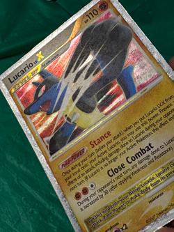 Lucario LV.X 122/123 Mysterious Treasures Holo MP/HP Pokemon Card - Image 2