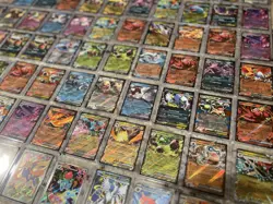 Pokemon 124 Card Lot - EX GX V Full Art Holos - NM/M - Pulled from Charizard UPC - Image 5