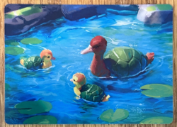 MTG: Avatar: The Last Airbender Art Card, Turtle-Duck 18/54 - Image 1