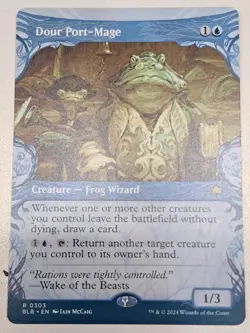 Dour Port-Mage (Showcase) Bloomburrow Regular - Image 1