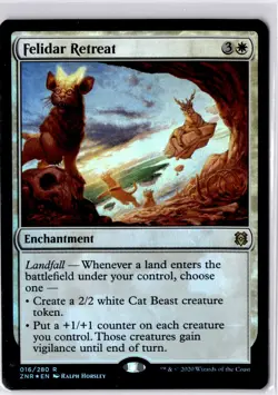 Felidar Retreat Zendikar Rising Foil NM R 016/280 - Image 1