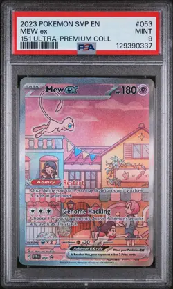 Mew ex 053 Sv: Scarlet & Violet Promo Cards Holo Pokemon TCG - PSA 9 Mint - Image 1