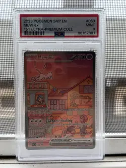 Pokemon Mew ex #053 PSA 9 SV: Scarlet & Violet Promo EX Holo Card 2023 - Image 1