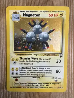 Magneton - 9/130 - Pokemon Base Set 2 Holo Rare Card WOTC HP - Image 1