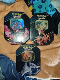 Pokemon TCG Crown Zenith Moltres Articuno Zapdos Tins Set of 3, Sealed - Image 1