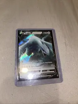 Pokemon TCG Lugia v Silver Tempest 138/195 Holo Ultra Rare NM English - Image 2