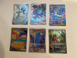 Lot Of 6 Pokemon Cards - Modern - Mega SV - Full Art- Art Rare Lucario Bulbasaur - Image 1