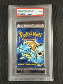 Pokemon Cards PSA 9 Mint Blastoise Base Set Thick Stamp 1999 WotC Ultra Rare - Image 1