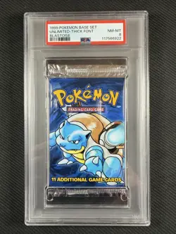 Pokemon Cards PSA 8 Nm-Mt Blastoise Base Set Thick Stamp 1999 WotC Ultra Rare - Image 1